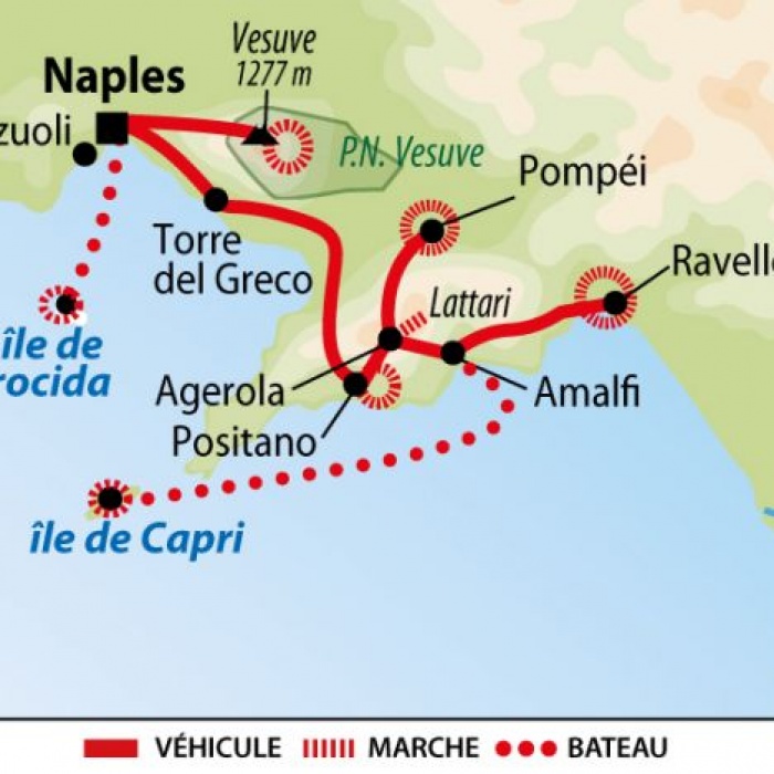 Napoli e trekking in Costiera Amalfitana