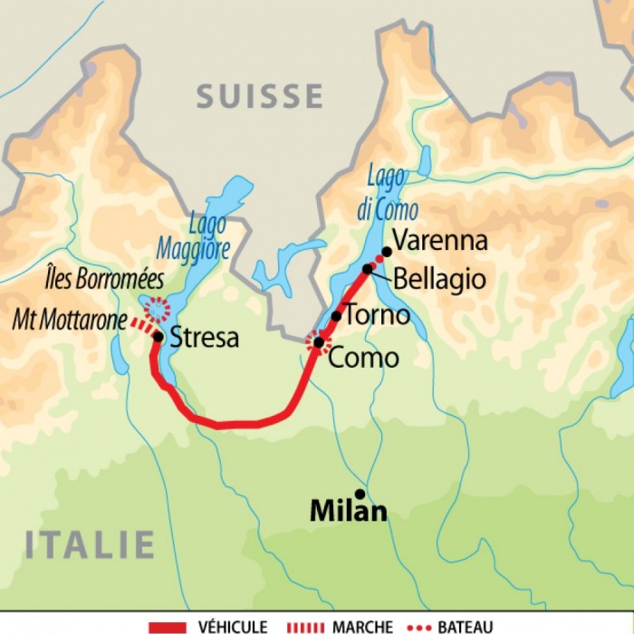 Les Grands Lacs italiens, du Lac Majeur au Lac de Côme